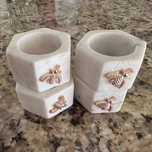 4 Williams Sonoma bee napkin holders